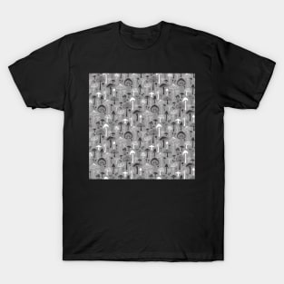 Mushrooms in Grey T-Shirt